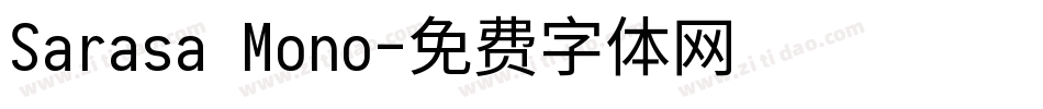Sarasa Mono字体转换